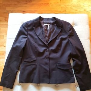 EUC Classiques Entier Brown Three Button Blazer size 14